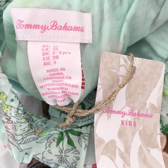 Tommy Bahama girl Floral Tropical print summer dress. - Picture 5 of 7